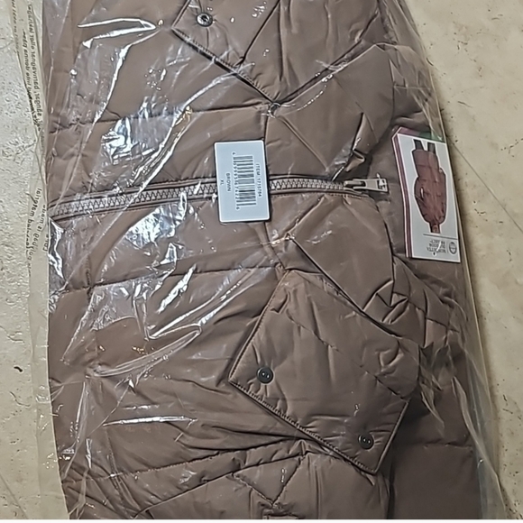 Mondetta Ladies Square Quilted Down Parka ~ brown nwt - Picture 8 of 13